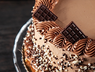 Tortenaufleger aus Schokolade