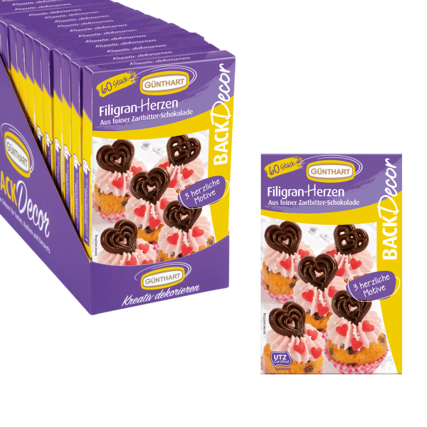 01172schokoauflegerherzenkuchendeko Günthart Tortendeko