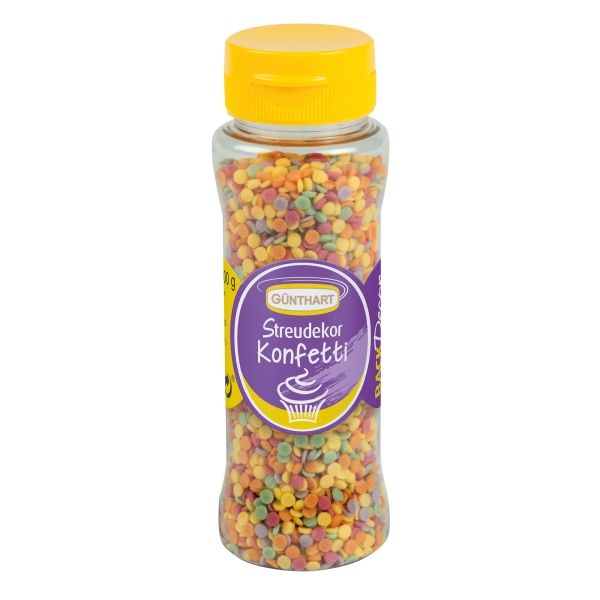 1372 Günthart Streudeko / Essbare Glitter BackDecor Streudeko Zucker Konfetti, 100 g