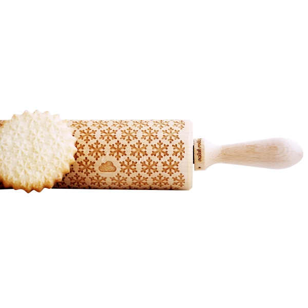 213 7 B Teigroller Mit Praegung Schneeflocke Valek Rolling Pins Valek Rolling Pins