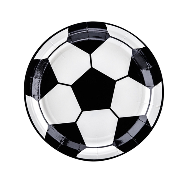 227 1 A Pappteller Fussball Geschirr Football Partydeco Backwelt Fußball