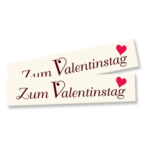 2779 Günthart Tortendeko Günthart 48 Dekor Streifen " Zum Valentinstag" aus Persipan