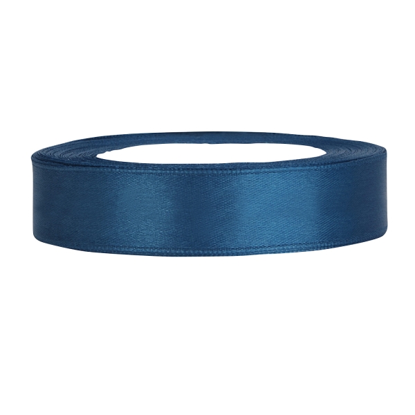 Satinband blau, B:12mm, L:25m