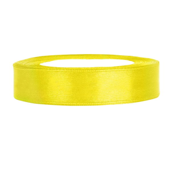 Satinband gelb B:12mm, L:25m