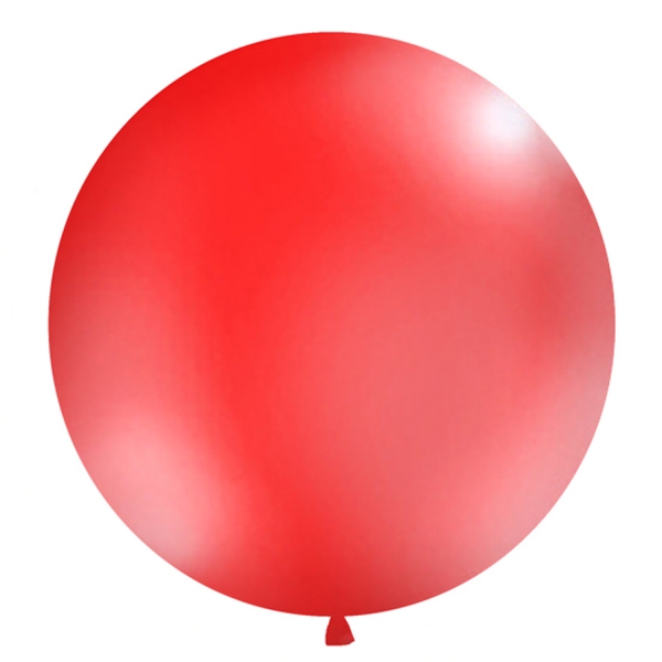 506 131luftballongrossrot partydeco Luftballons XXL Luftballon rot, Ø1mRiesen-Luftballon-Helium-Ballon-Balloons-Luftbalon-rot