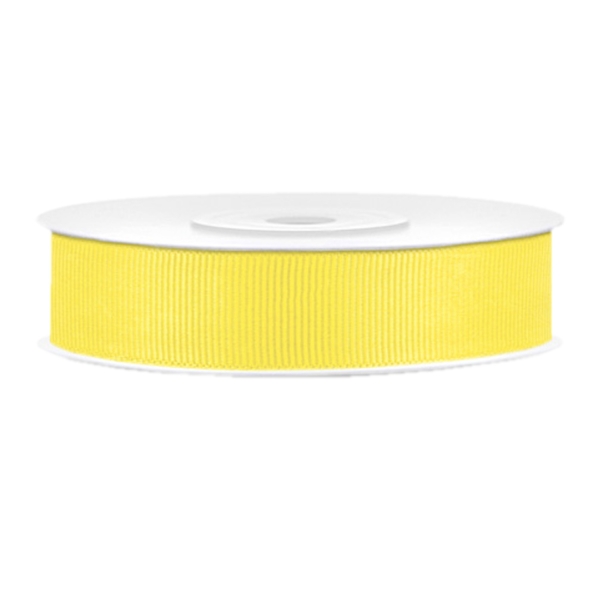 Ripsband gelb B:15mm / L: 25m
