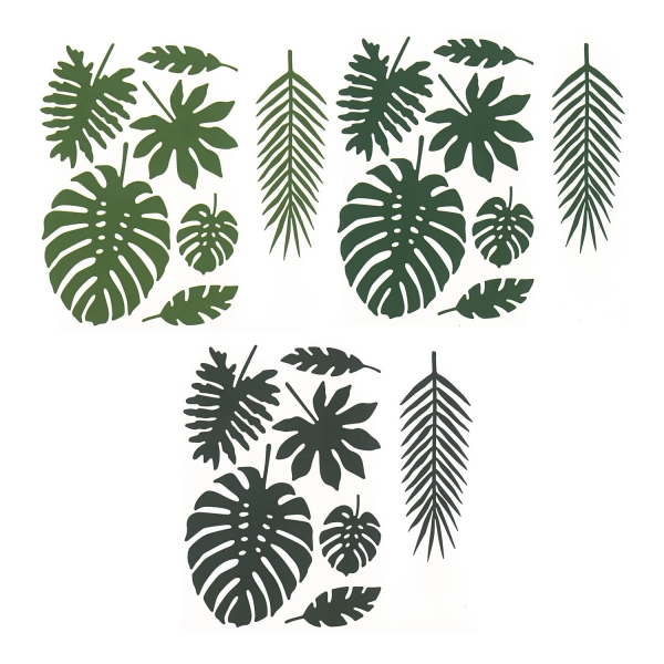 511 3 A Tropische Blaetter Aloha partydeco Backwelt Aloha 1 Aloha Papier Dekorationset - Tropische Blätter