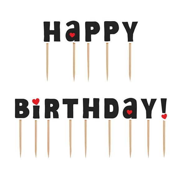 517 16 A Happy Birthday Cake Topper partydeco Geburtstag
