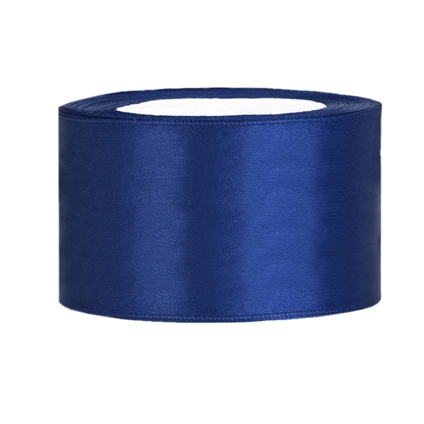 523 13 Dunkelblau Satinband Basteln Partydeco Unifarbene Bänder