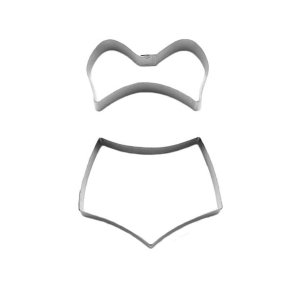 669 210 Retro Bikini Keks Ausstecher Edelstahl Cuttersweet Backwelt Aloha 1 Keks - Ausstecher Retro Bikini