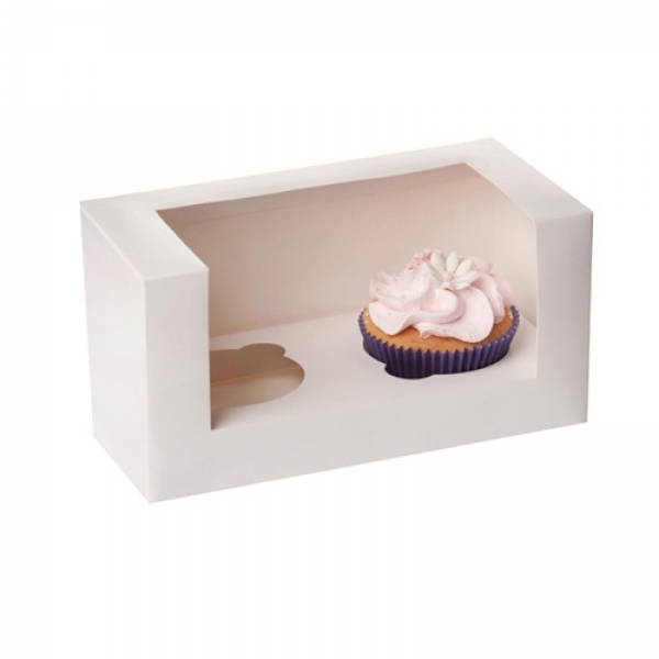 695 2er Cupcakebox Weiss House of Marie House of Marie 2er Cupcake Box, weiß