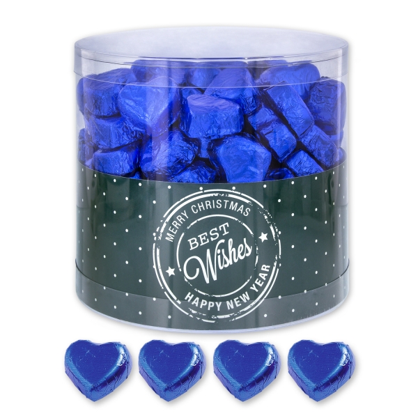 7047 3 114 Schokolade Pralinen Herzen Best Wishes Blau Günthart Geschenke