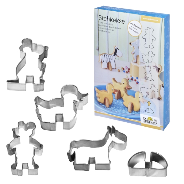 742 5 A Stehkekse Ausstecher Birkmann Backen Birkmann RBV Birkmann Stehkekse Ausstecher Set | Tiere