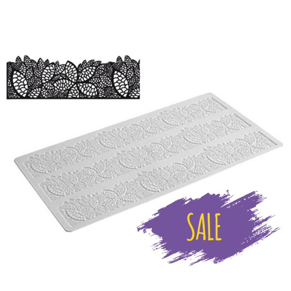 771 1 Silikomart SALE % Silikonmatte Tricot Decor - Blätterdekosilikonmatte-blaetter-tricot-decor