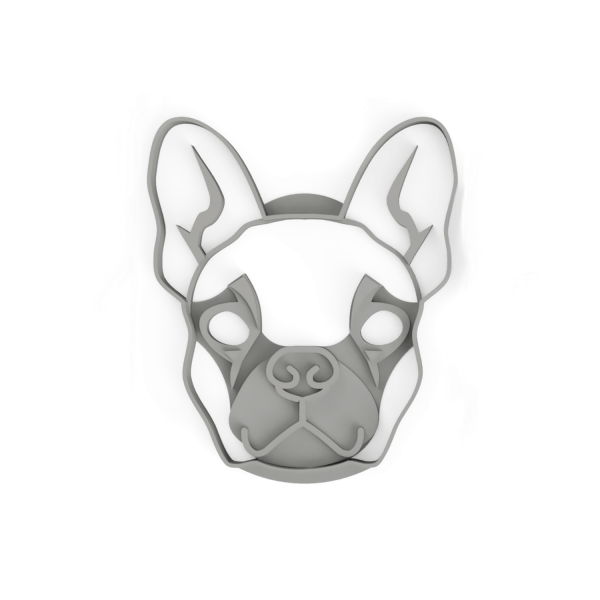 DD 103keksausstecherfrenchbulldogfacekleinA 3DREAMS 3DREAMS 3D Keksausstecher Französische Bulldogge Gesicht