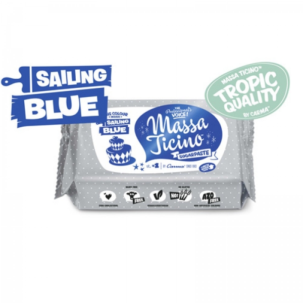 Massa Ticino Tropic Blau 115 7 Carma / Barry Callebaut Carma/Barry Callebaut Massa Ticino Tropic Sailing Blue / blau 250g