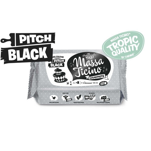 Massa Ticino Tropic Pitch Black / schwarz 250g