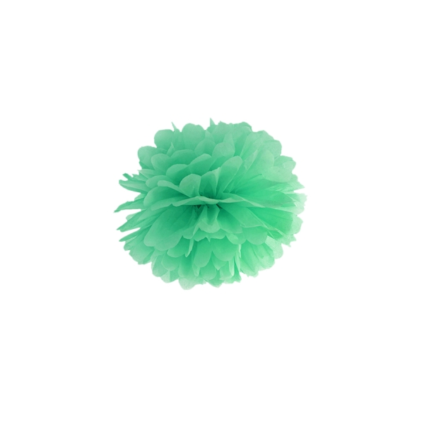 Pompom mintgrün aus Seidenpapier, Ø 25cm