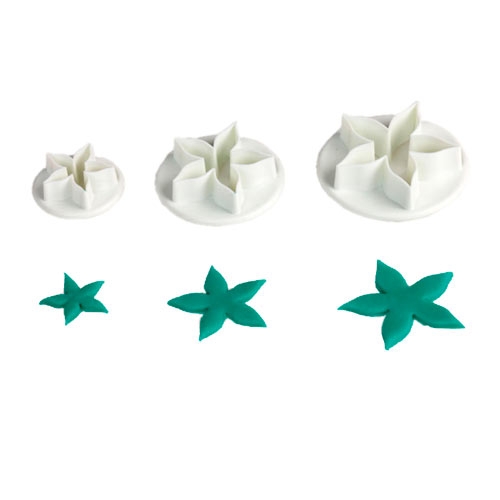 Seestern Stern Ausstecher Set 453 Pavoni Backwelt Aloha 3 Ausstecher Blume / Seestern