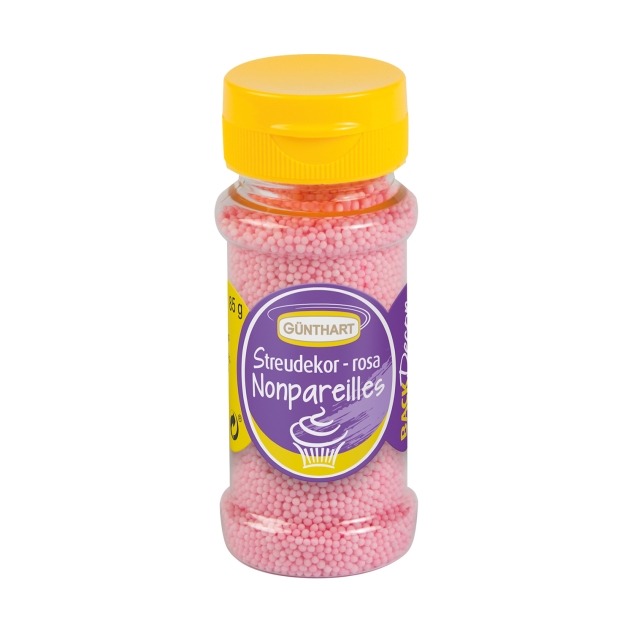 BackDecor Streudekor Nonpareilles rosa, 85g 
