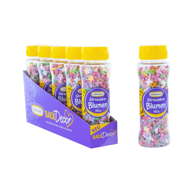 BackDecor Streudekor Blumen-Mix, VKE mit (5x95 g) 