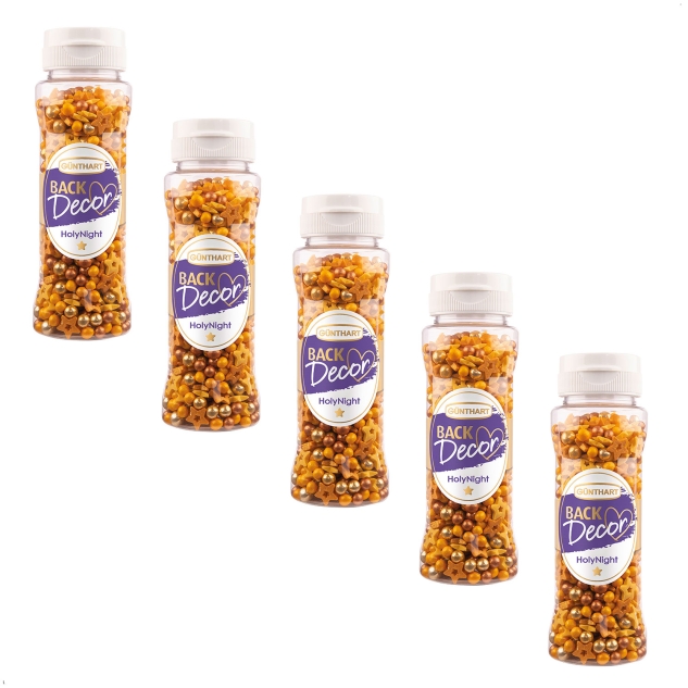 BackDecor 5 Stück Premium Streuselmix Holy Night 