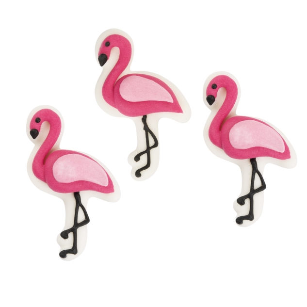 Günthart 48 Flamingos, flach aus Zucker 