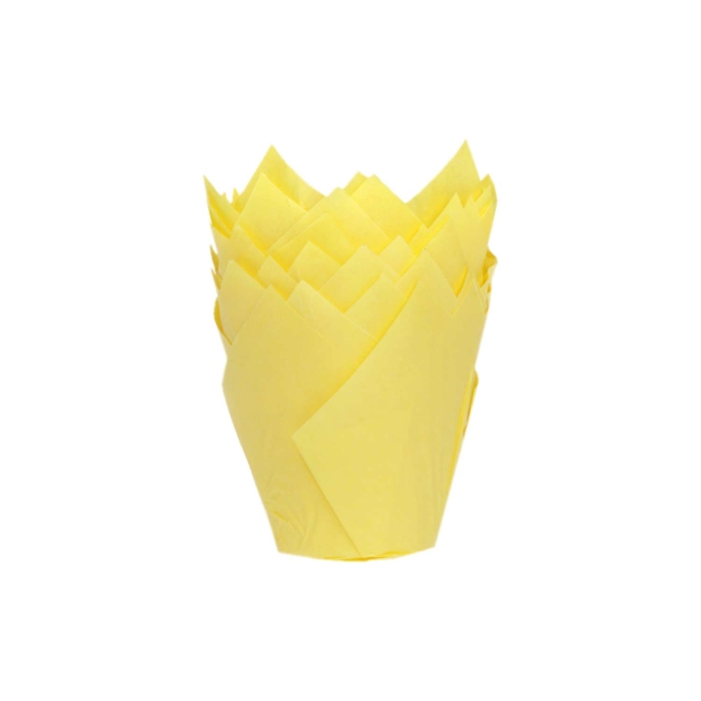 36 Tulpen- Muffinförmchen, gelb 