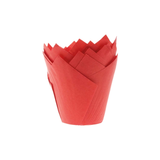 36 Tulpen- Muffinförmchen, rot 