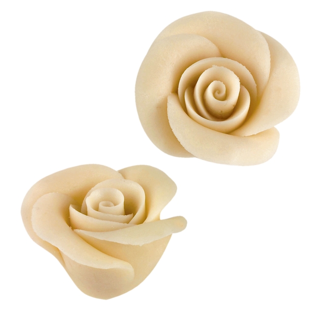 Günthart 18 Rosen weiß, mittelgroß aus Marzipan 