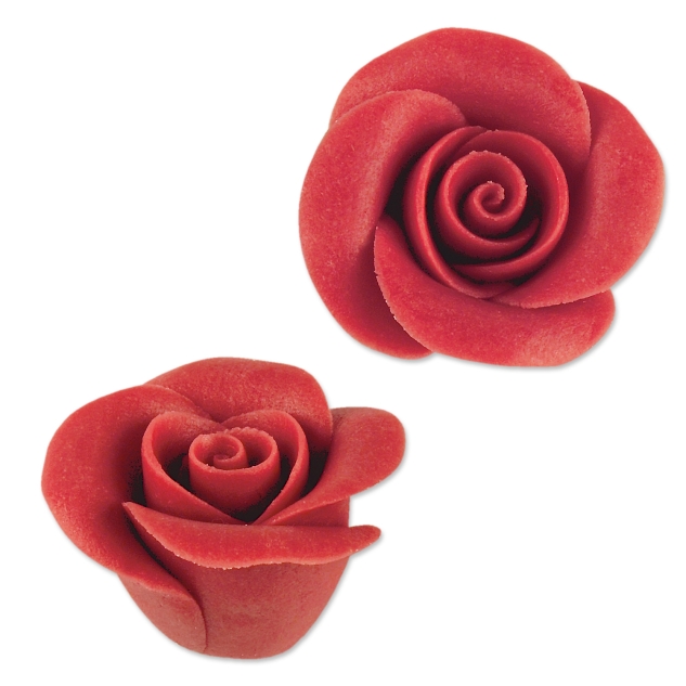 Günthart 18 Rosen rot, mittelgroß aus Marzipan 