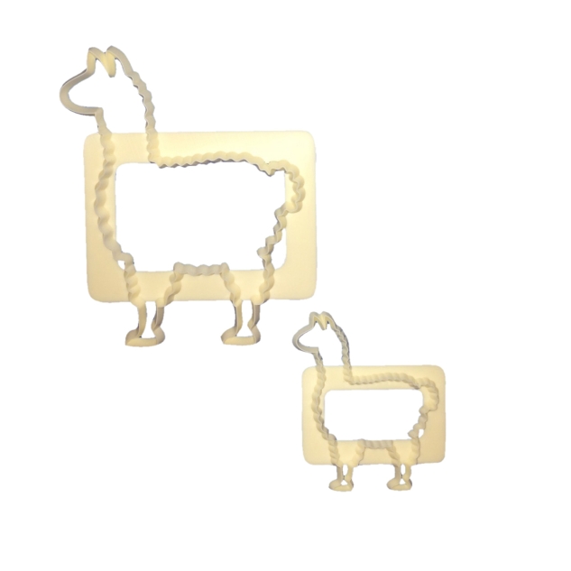 1 FMM Lama Ausstecher Set | Alpaka | Südamerika | Tortendeko | für Fondant 
