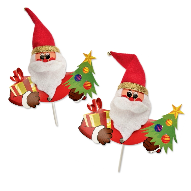 60 Chenille Nikolauseinstecker, sortiert 