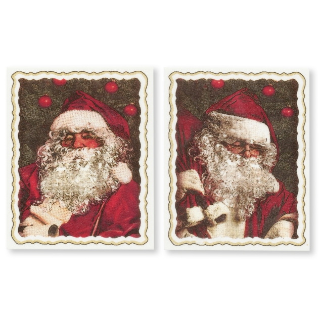 24 Stück Nikolaus Motive Nostalgie, Dekormasse 