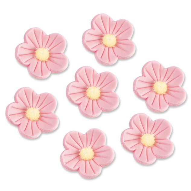 Günthart 24 Blumen rosa aus Zucker 