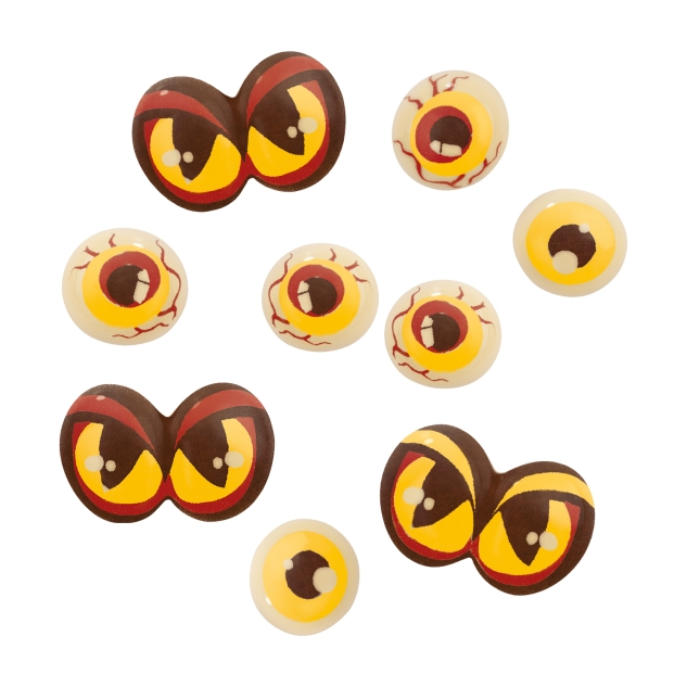 Günthart 216 Monster Augen, weiße Schokolade 