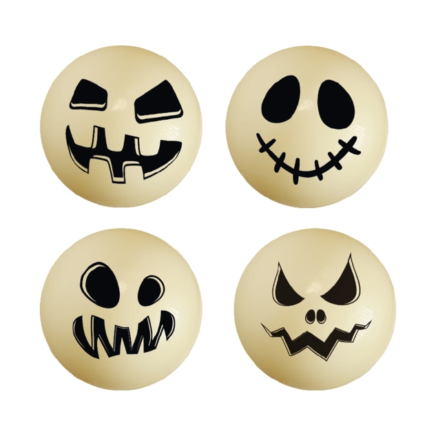 40 Stück Halloween Kugeln 3D, weiße Schokolade, in verschiedenen Motiven 