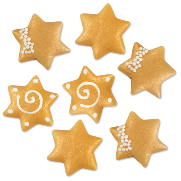 100 Sterne aus Marzipan, gross 