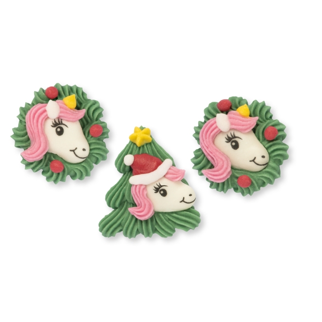 Günthart 48 Einhörner (Weihnachten) aus Zucker 