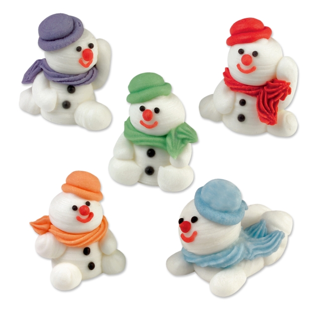 30 Zucker- Schneemänner, sortiert 