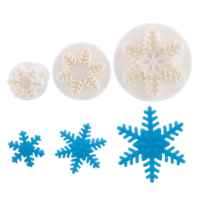 Ausstecher mit Auswerfer Schneeflocke 