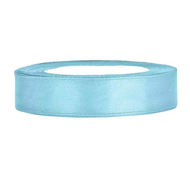 Satinband hellblau B:12mm, L:25m 