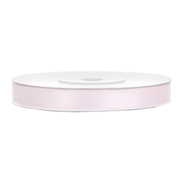 Satinband pastellrosa B:6mm, L:25m 