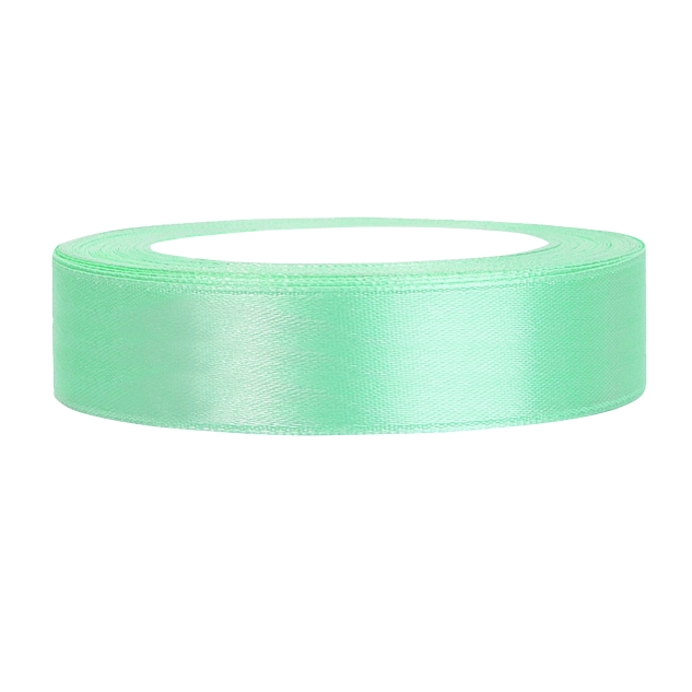 Satinband mintgrün B:12mm, L:25 m 