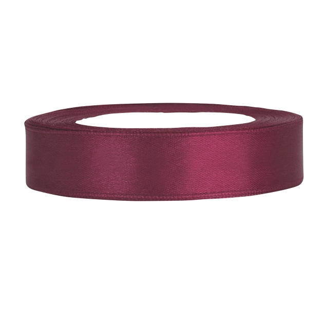 Satinband pflaume B:12mm, L:25 m 