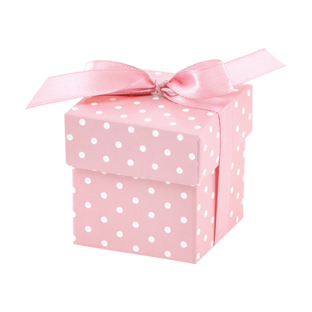 10 kleine Geschenkboxen, rosa 