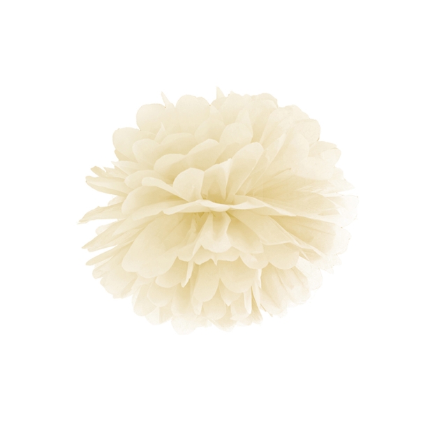 Pompom creme aus Seidenpapier, Ø 35cm 