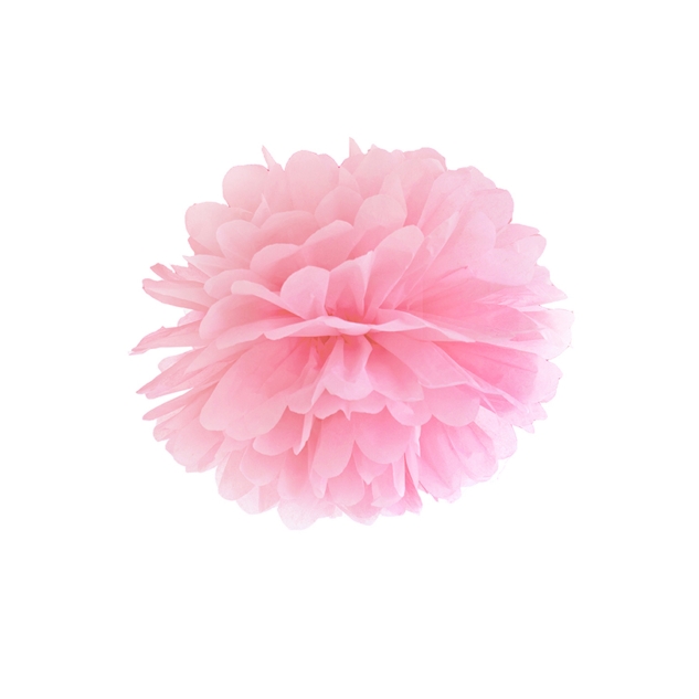 Pompom rosa aus Seidenpapier, Ø 35cm 