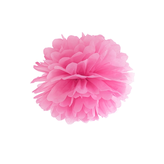 Pompom pink aus Seidenpapier, Ø 35cm 