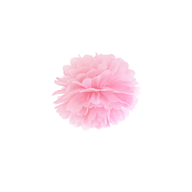Pompom rosa aus Seidenpapier, Ø 25cm 